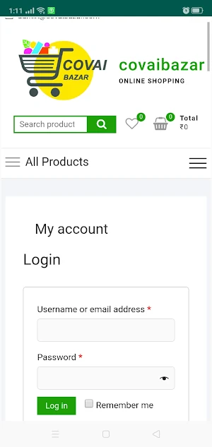 Covai Bazar Screenshot 2