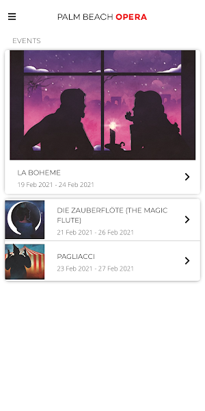 Palm Beach Opera Screenshot 1