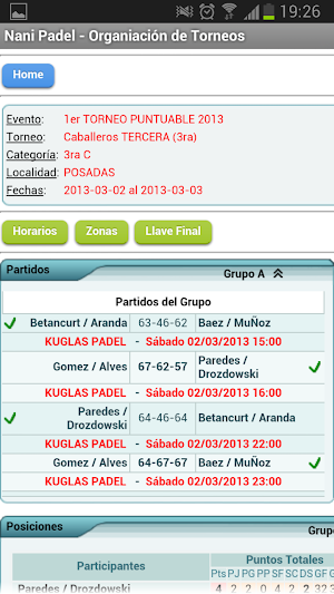 AJUPA Santa Fe Padel Screenshot 1