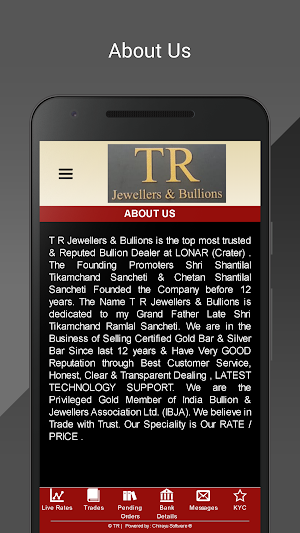 T R Jewellers And Bullions Screenshot 1