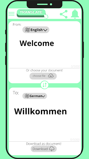 German - English translator Screenshot 2