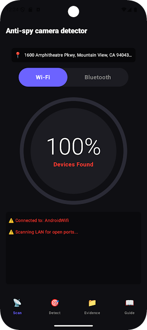 Anti-spy camera - detector Screenshot 0