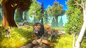 Lion Simulator Jungle Games 3D Screenshot 1