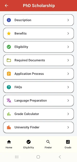 CSC Scholarship Guide Screenshot 3