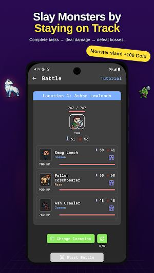 Taskoria: Gamified Habit RPG Screenshot 2