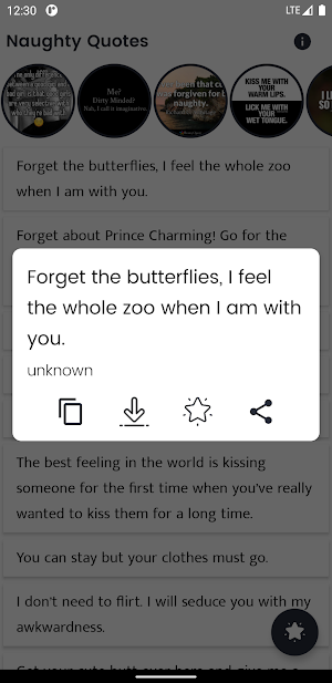 Naughty Quotes and Sayings Screenshot 0