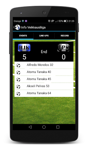 Info Veikkausliiga Screenshot 3