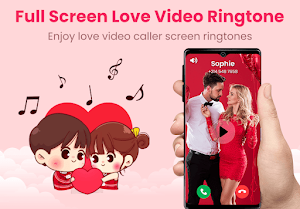 Full Screen Love Video Ringtone for Call Screenshot 0