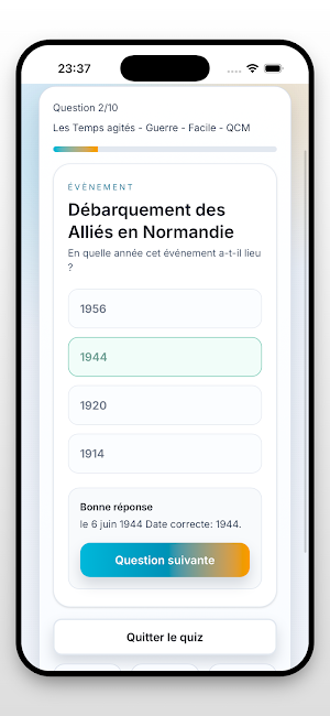 Quiz Histoire de France Screenshot 2