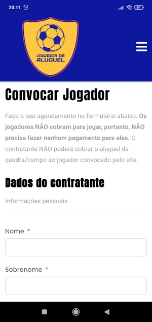 Jogador de Aluguel Screenshot 2