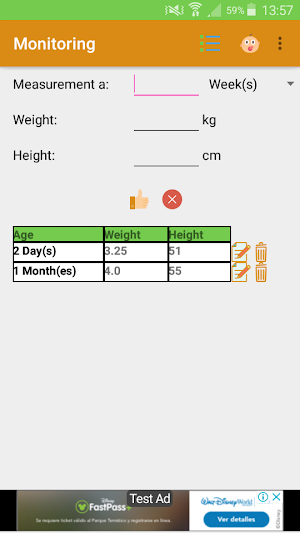 My Baby - Pediatric Growth Screenshot 2