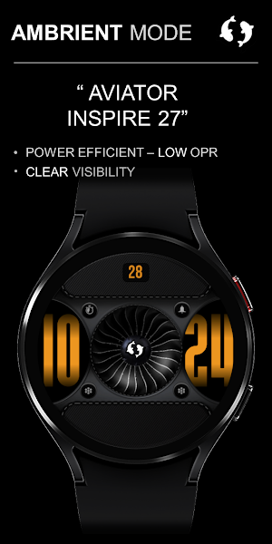 Aviator Digital Watch Face I27 Screenshot 3