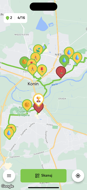 Konin - gra miejska Screenshot 2