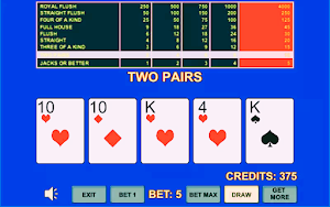 Video Poker Full House Card HD Screenshot 1