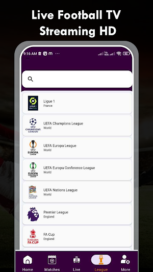 Live Football TV Streaming HD Screenshot 2