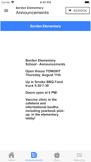Borden Henryville School Corp Screenshot 2