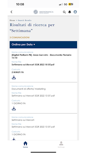 Mediobanca PB Area Riservata Screenshot 1