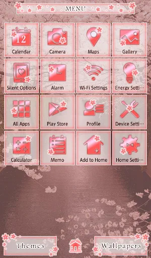 Wallpaper Sakura Arch Theme Screenshot 1