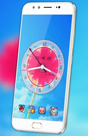 Flower Clock Live Wallpaper 2019: Luxury Watch 3D screenshot 8