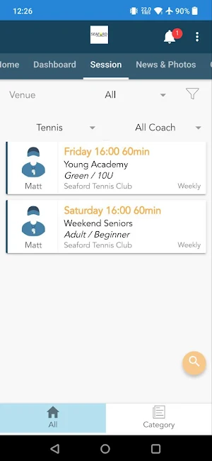 Seaford Tennis Club Screenshot 3