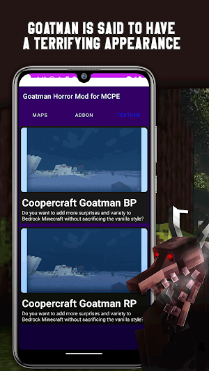 Goatman Horror Mod for MCPE Screenshot 2