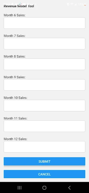 CHS Revenue Model Builder Screenshot 3