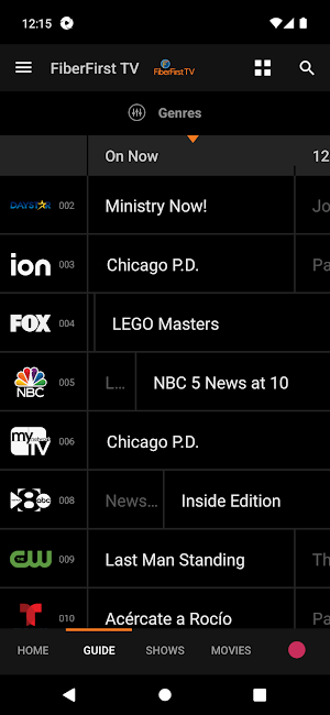 FiberFirst TV Screenshot 1