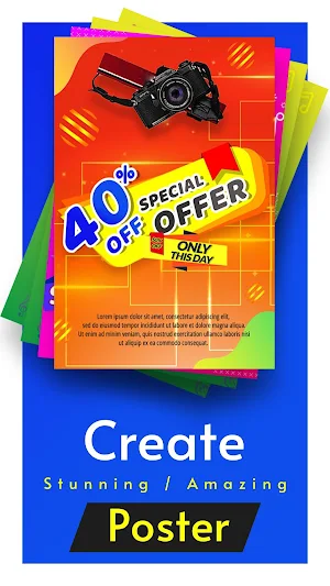 Poster Maker -Banner Flyer Cover Ads Page Designer Screenshot 2