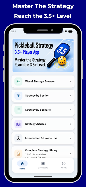 Pickleball Strategy 3.5+ App Screenshot 0