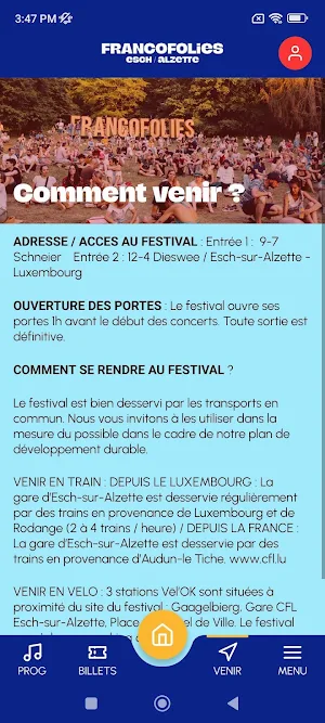 Francofolies Esch/Alzette Screenshot 1