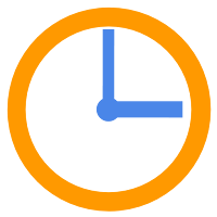 Simple full screen night Clock