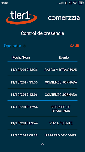 Tier1 Control presencia Screenshot 1