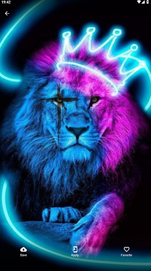 Animals Neon Wallpapers 4K HD Screenshot 2