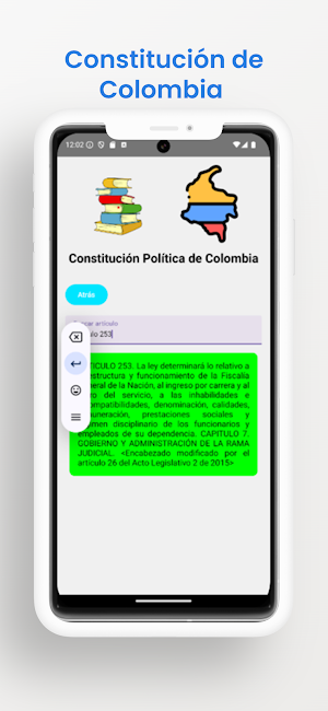 Constitución de Colombia Screenshot 2