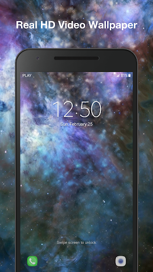Ice Galaxy Live Wallpaper Screenshot 2