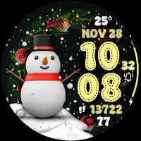 Christmas Santa Snowing 2025