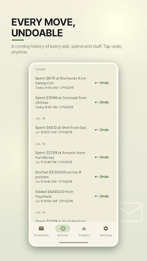Cash Envelope System Screenshot 3