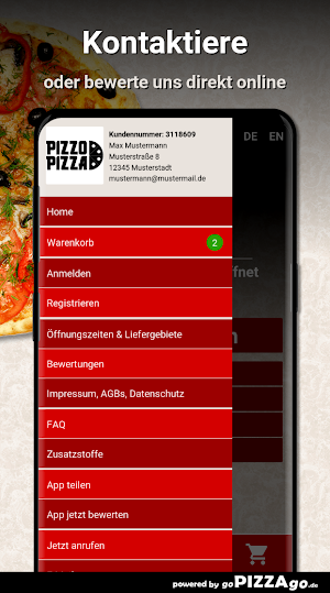 Pizzo Pizza Jena Screenshot 2