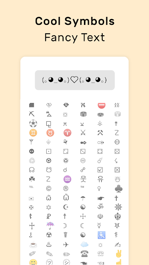 Cool Symbols & Characters Screenshot 1