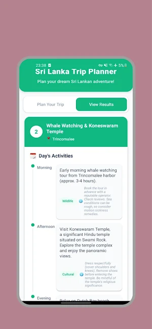 Sri Lanka Go | AI Trip Planner Screenshot 0