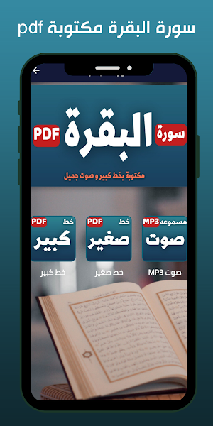 سورة البقرة مكتوبة PDF Screenshot 0