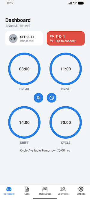 Amous ELD – HOS & Driver Logs Screenshot 1