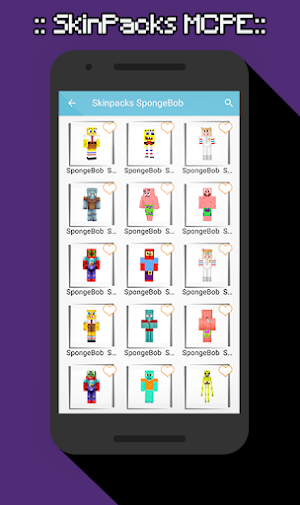 SkinPacks Sponge bob for Minecraft Screenshot 0