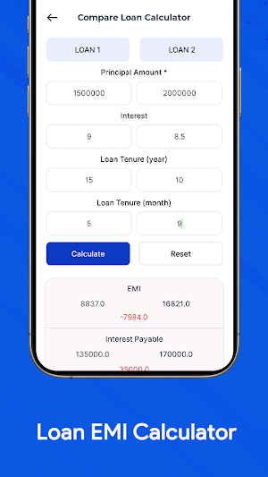 LoanCash - Emi Loan Calculator Screenshot 2