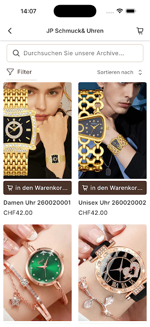 JP Schmuck & Uhren Screenshot 2