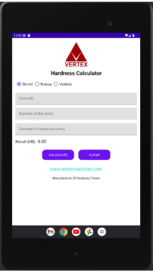 Hardness Calculator Screenshot 3