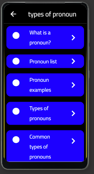 types of  pronoun Screenshot 1
