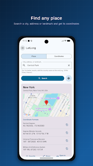 Latitude and Longitude Finder Screenshot 0