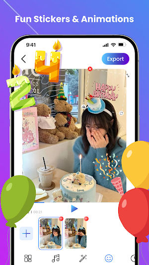 Birthday Video Maker With Song Screenshot 1