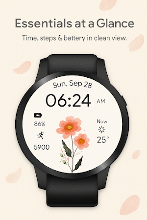 Pastel Bloom WatchFace Screenshot 1